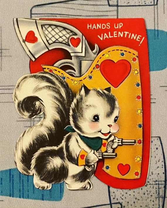 Your Choice of a Vintage Valentines Day Card Kitsch Ephemera Valentine Son  Anthropomorphic Cowboy Squirrel Elephant Bear -  Canada