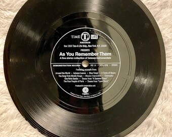 Vintage Time Life Records As You Remember Them Famous Instrumentals One Sided Demo