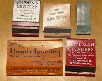 Kleine Menge Vintage Matchbooks