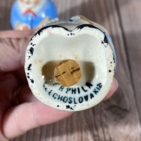 Vintage Sam Weller Salt and Pepper Shakers Czechoslovakia Charles