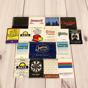 Vintage Matchbooks Hotels, Restaurants, Advertising