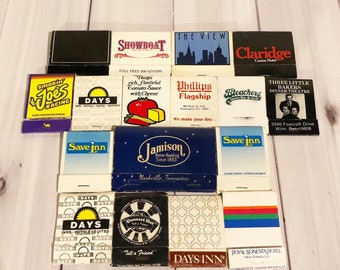 Vintage Matchbooks Hotels, Restaurants, Advertising