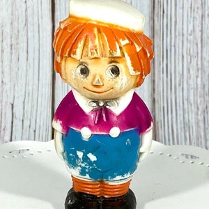 Vintage Buddy L Raggedy Andy Bobbs-Merrill Raggedy Ann Plastic Toy Figurine