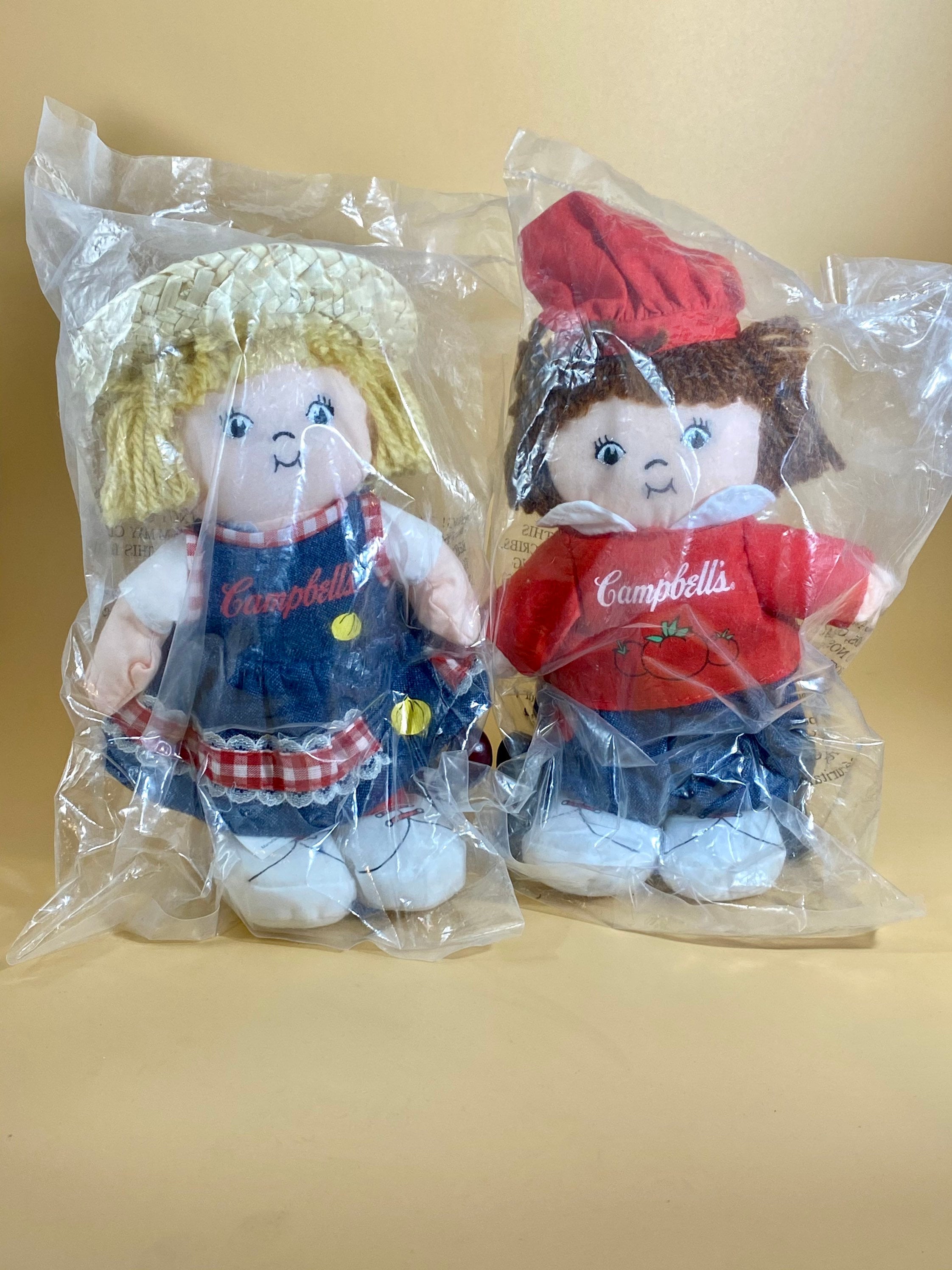 NOS 2000 Campbell's Soup Kids Plush Doll Toy Girl and Boy - Etsy