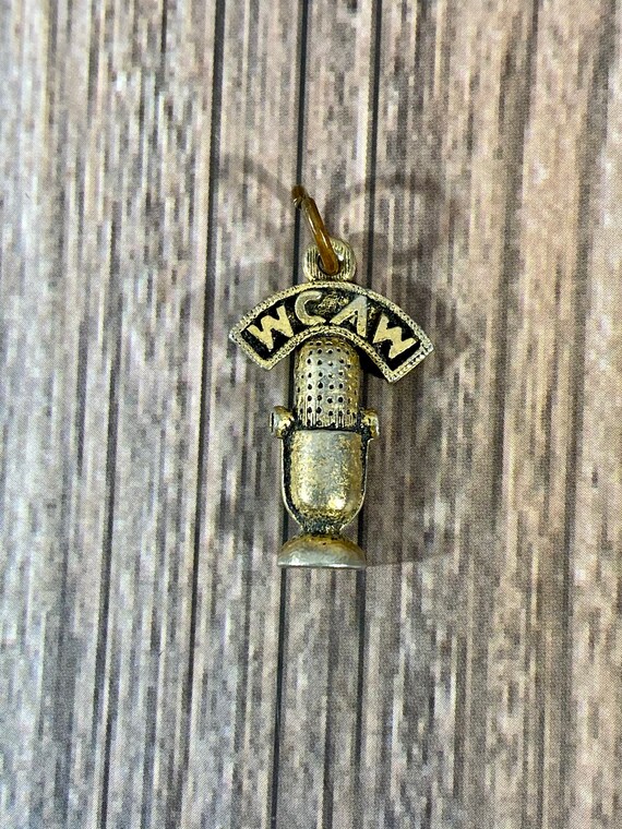 Very Rare HTF Vintage 1960s WCAW Radio Microphone 