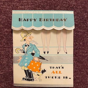 Sua escolha de um cartão de aniversário vintage Kitsch Ephemera Humor Cachorro Vovó Antropomórfico Scottie Terrier Spaniel Filhotes
