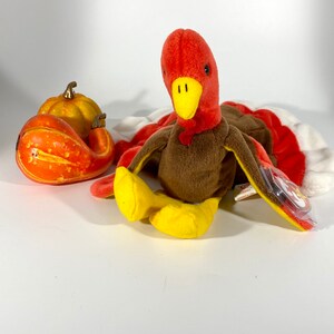 1996 Gobbles the Turkey Ty Beanie Baby Retired Original
