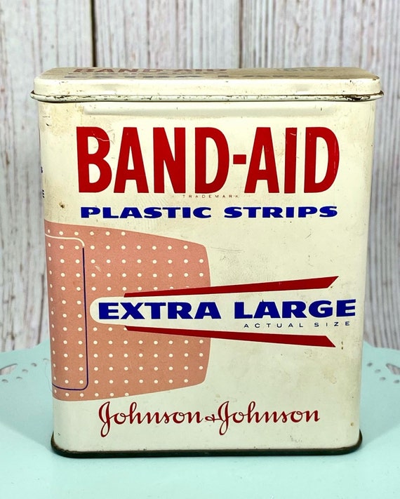 Vintage Johnson & Johnson Extra Large Band Aid Tin Etsy