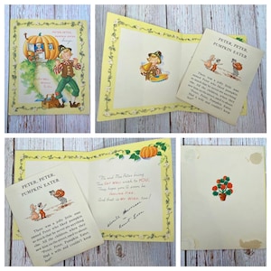 Deine Wahl einer Vintage Grußkarte Peter KürbisFresser Get Well Soon Geburtstagsnote Schule Absolvent Sohn Anthropomorphe Hunde Katzen
