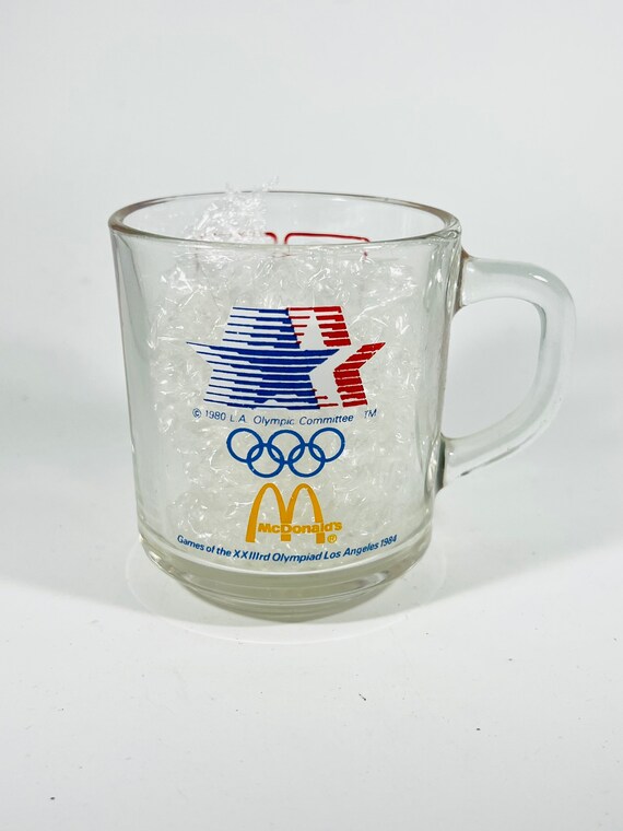 Vintage 1984 LA Olympics Mcdonalds Glass Coffee Mug Cup - Etsy