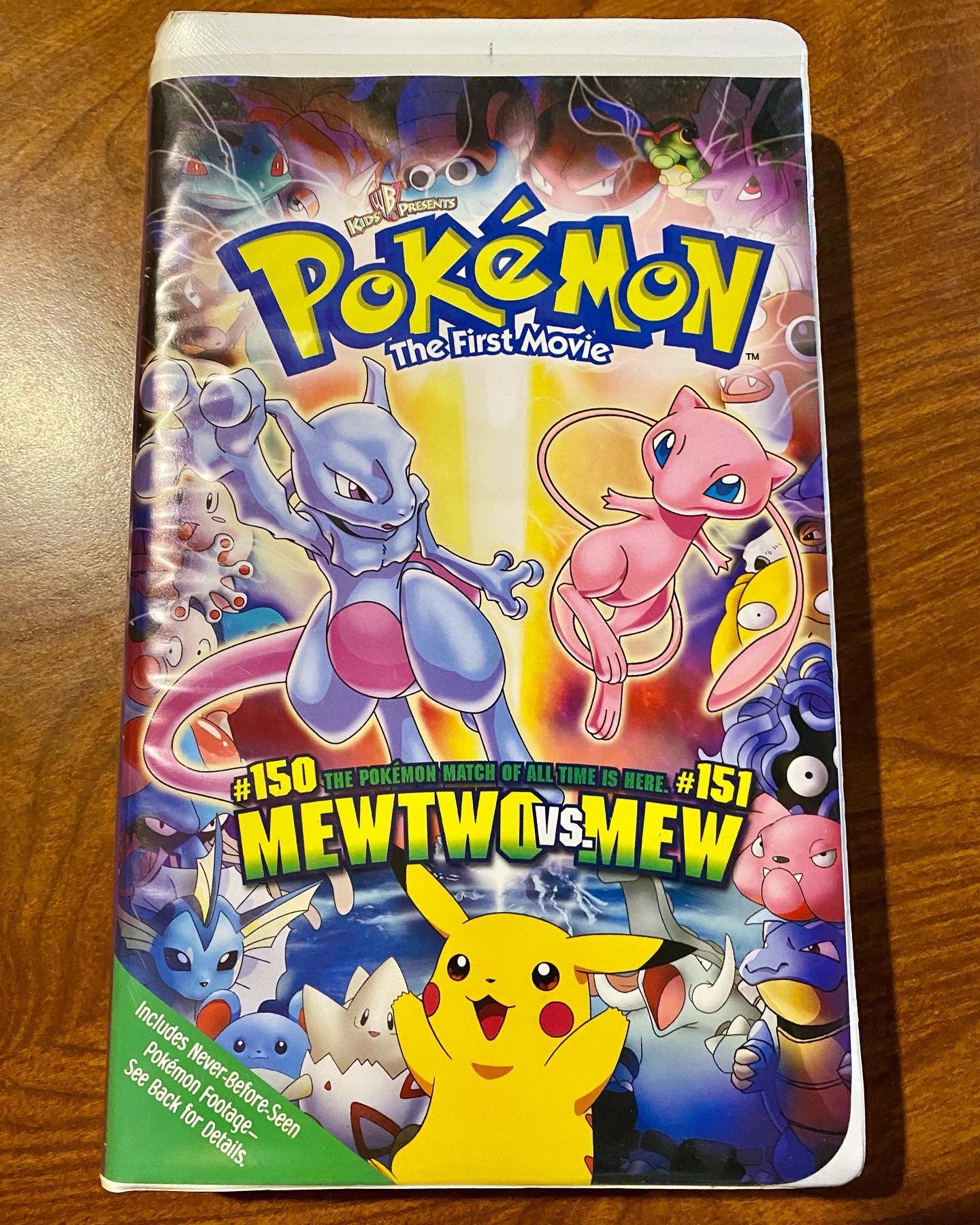 Vhs Pokémon O Filme Mewtwo X Mew, Filme e Série Nintendo Usado 92129564