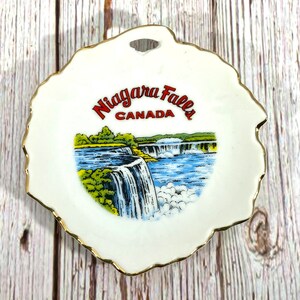 Petite assiette décorative souvenir vintage Niagara Falls Canada