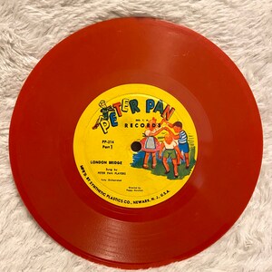 Vintage Peter Pan Record London Bridge i The Muffin Man Sweet and Low Tylko płyta