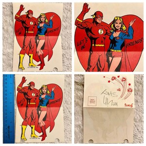 Deine Wahl einer Vintage Grußkarte Valentinstag DC Comics Justice League Geburtstag Party Frau Mama Sohn Neffe Enkel Get Well Batman