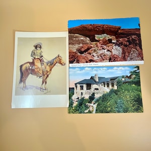 Jahrgang Arizona Souvenir Postkarten Junk Journal Ephemera