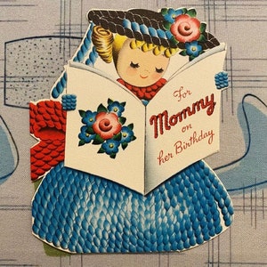 Su elección de una tarjeta de cumpleaños vintage Mamá esposa Esposo papá Kitsch Efímera Antropomórfico MCM Animales Pareja Gato Oso Bailando