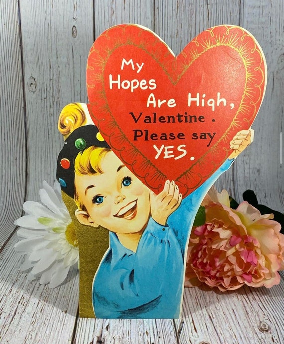 Your Choice of a Vintage Valentine Valentines Day Card Paper