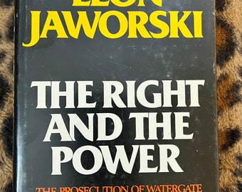 Vintage Book 1976 The Right and the Power The Prosecution of Watergate by Leon Jaworski