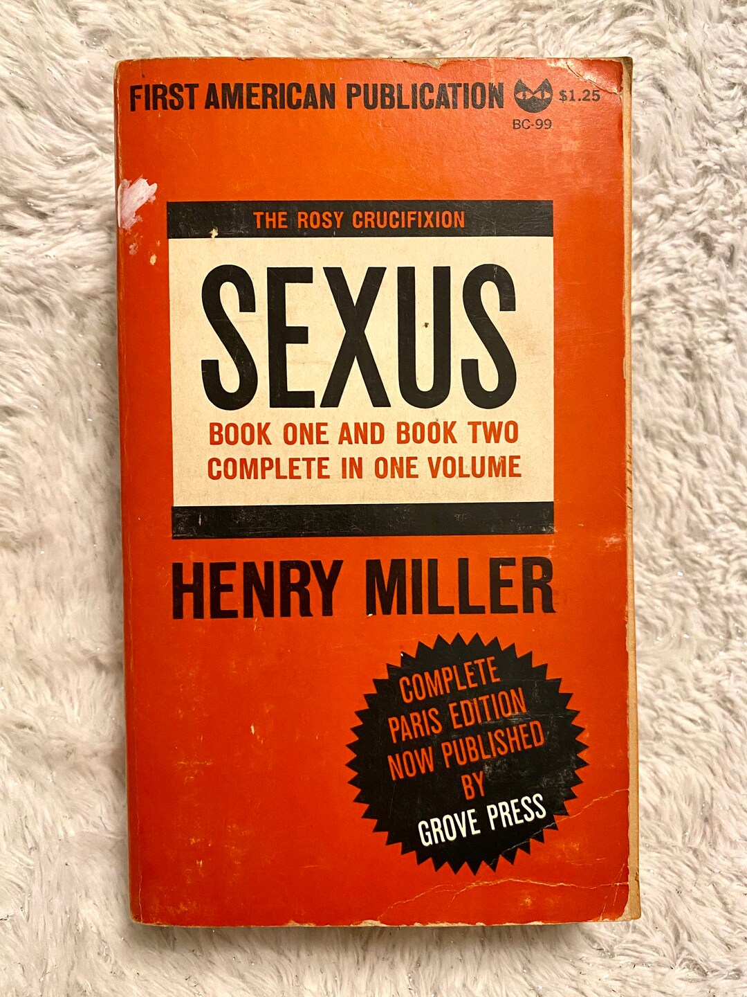 Vintage Book the Rosy Crucifixion Sexus Book One and Two in One