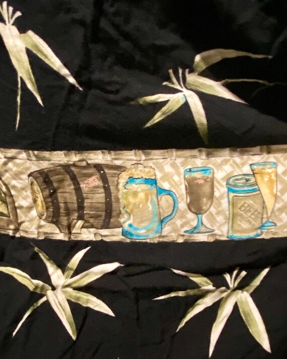 XL Hawaiian Tiki Shirt Beer Design - image 5