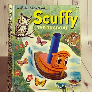 1982 Scuffy the Tugboat Little Golden Book
