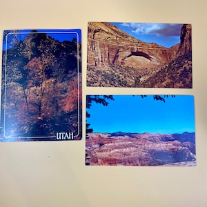 Jahrgang Utah Souvenir Postkarten Junk Journal Ephemera