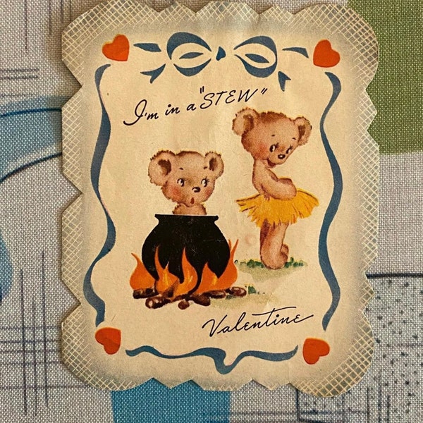 Your Choice of Vintage Valentine Ephemera Kitsch Anthropomorphic