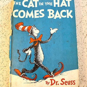 Vintage Buch 1958 Die Katze im Hut kommt zurück von Dr. Seuss