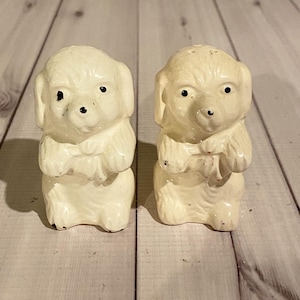 Vintage Dog Salt and Pepper Shakers