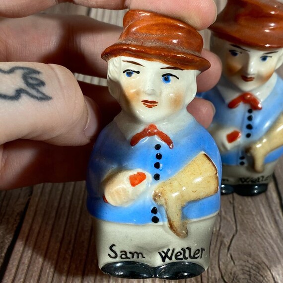 Vintage Sam Weller Salt and Pepper Shakers Czechoslovakia Charles