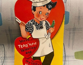 Sie wählen eine große Vintage mechanische Valentine Ephemera Kitsch Anthropomorphic
