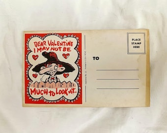You Choose a Insulting Vintage Valentine Postcard Valentine’s Day Adult Humor Ephemera Joke Cartoon Mean Anthropomorphic