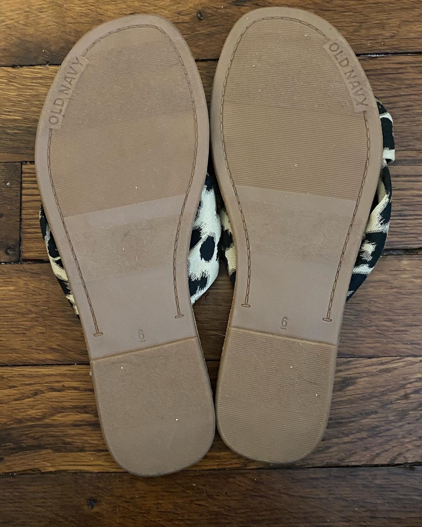 NWOT Womens Size 6 Leopard Print Sandals Old Navy | Etsy