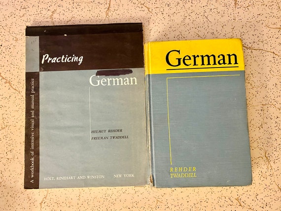 uit premier Achtervoegsel Vintage Leerboek en Werkboek 1958 Duits Oefenen Duits door - Etsy Nederland