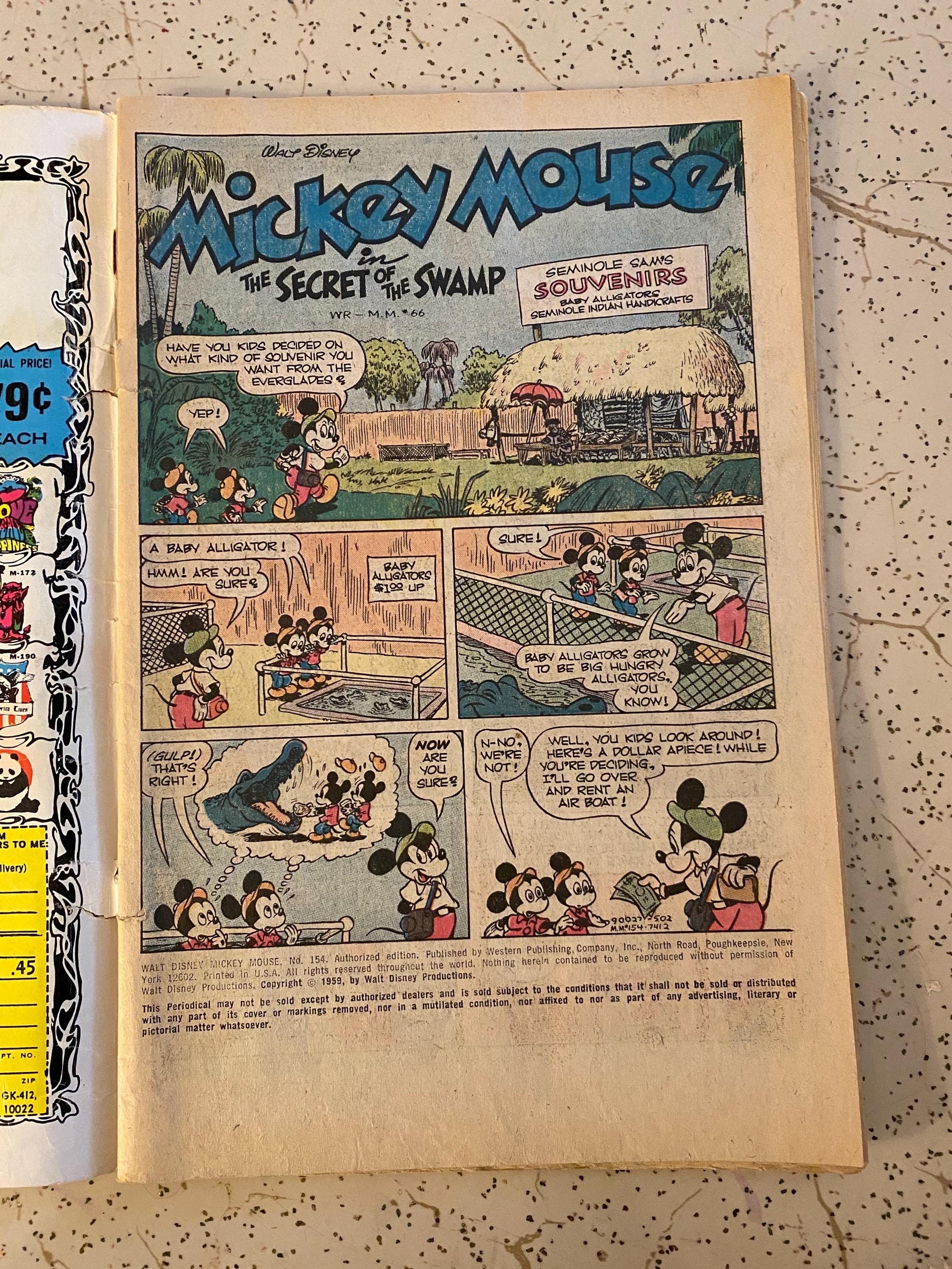 ヴィンテージ ミッキーマウス 1959年 ディズニー コミックブック 第154