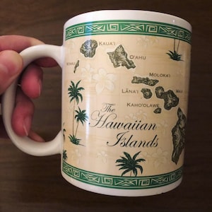 Hawaiian Islands souvenir mug
