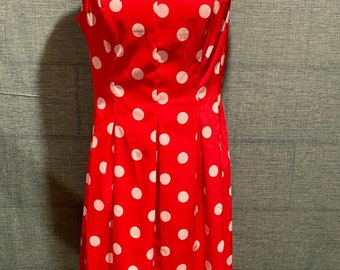 Red Polka Dot Dress - Etsy