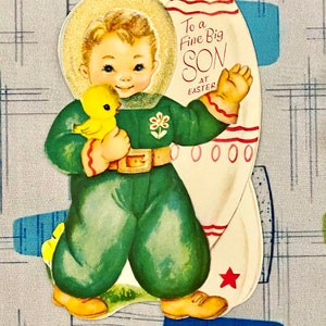 Deine Wahl einer Vintage Grußkarte Geburtstag Ostern Muttertag Bruder Sohn Neffe Anthropomorphic Space Plane Vögel Pop Up