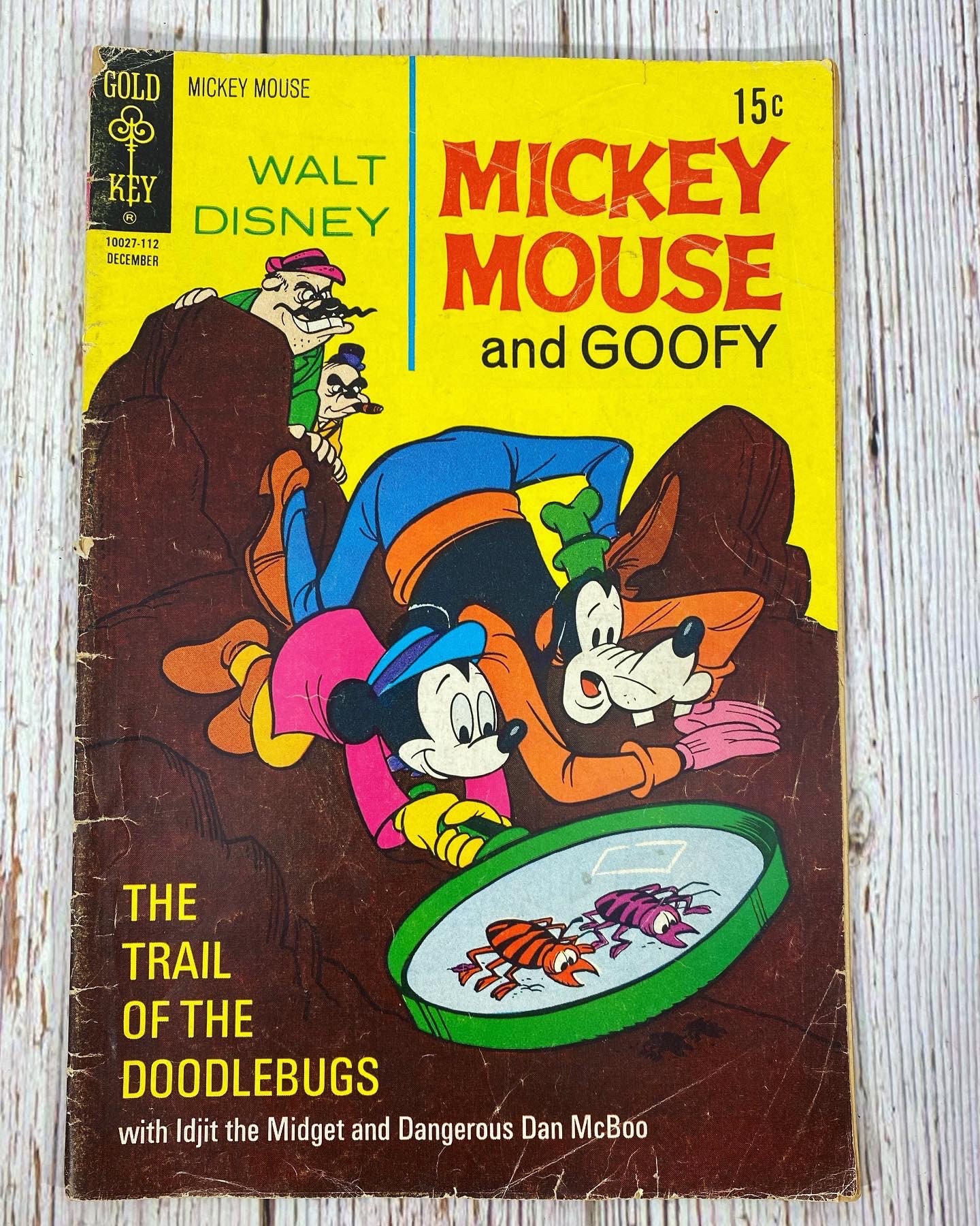 Vintage Gold Key Comic Book Mickey Mouse and Goofy Trail of the