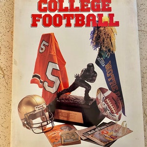 Vintage Book 1989 The Pictorial History of College Football by Melissa Larson Photography Photographs OSU Ohio State Jim Thorpe Ivy League