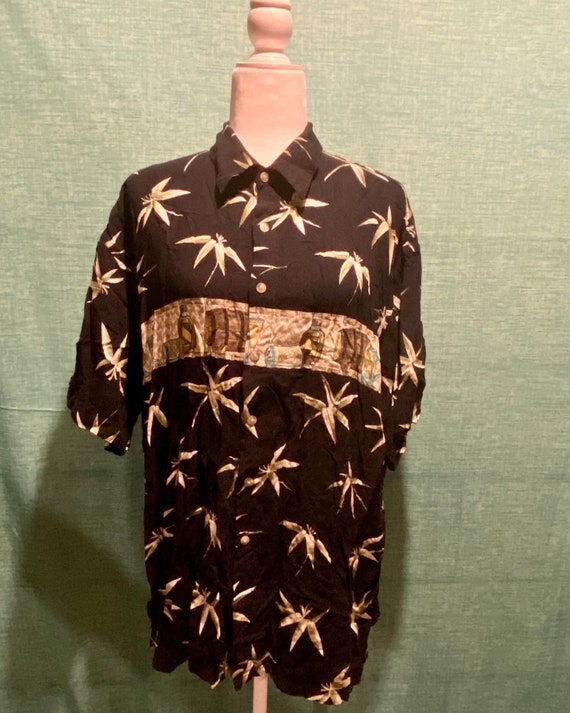 XL Hawaiian Tiki Shirt Beer Design - image 1