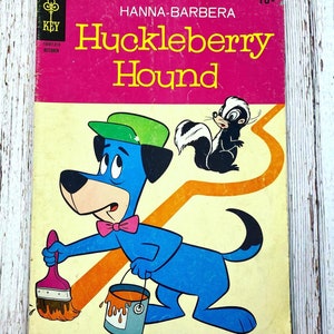 Vintage Gold Key Comic Book Huckleberry Hound Número 43 octubre 1970 Hanna Barbera Ephemera