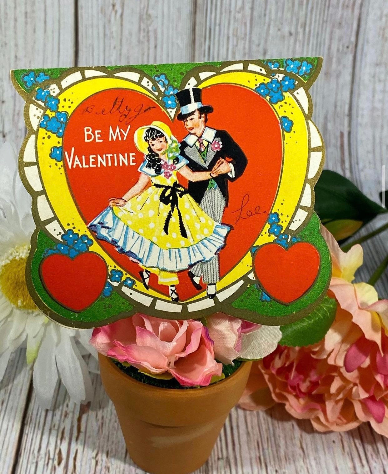 Vintage Valentine Card, Kitschy Cute Couple, Kitchen, Pizza Lover, Ret –  Mid Century Modern Gal