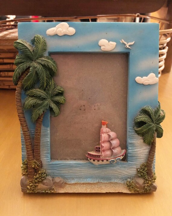 Beach Themed Picture Frame Etsy