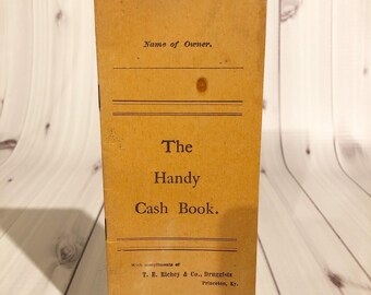 1890s Unused Cash Book Paine’s Celery Compound Advertisement Junk Journal Ephemera