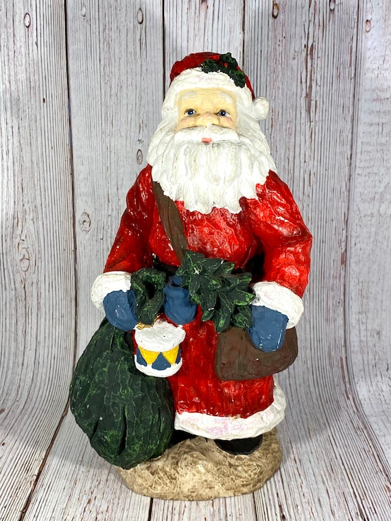 Grande statua di Babbo Natale Borsa sacco sacco albero di Natale