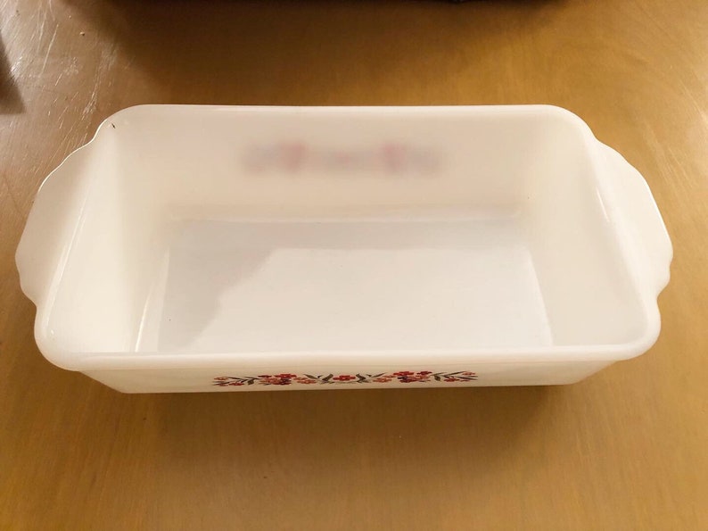 Vintage Fire King primose rectangular baking dish ...