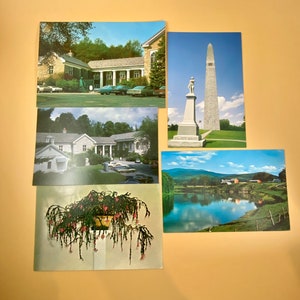 Viele Vintage Vermont Souvenir Postkarten Junk Journal Ephemera