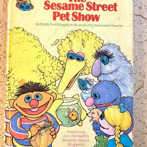 livre vintage 1980 The Sesame Street Pet Show