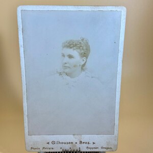 1895 Portrait Photography Cabinet Card Junk Journal Ephemera
